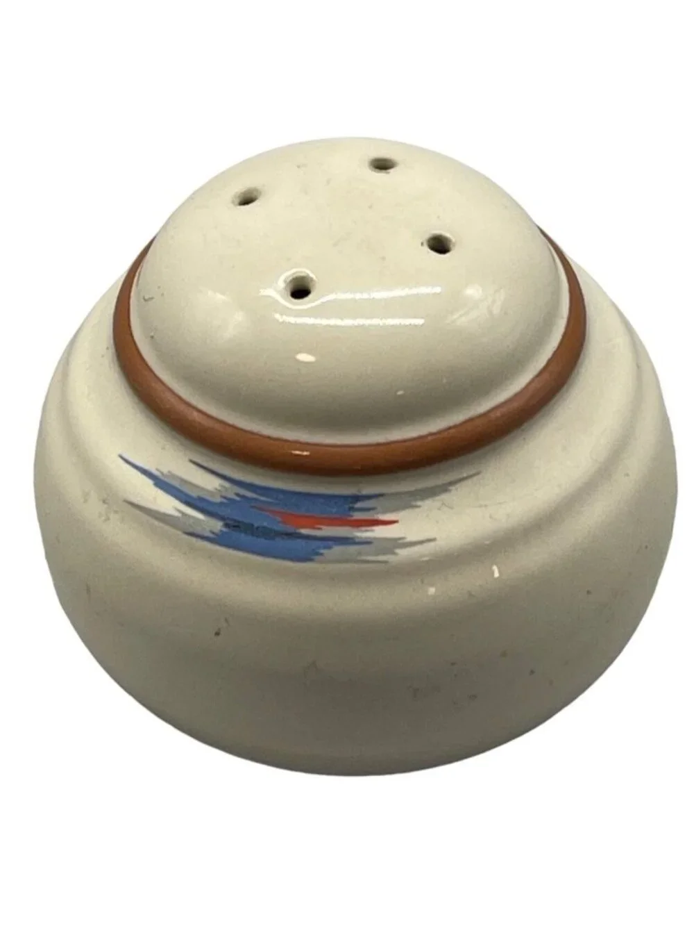 Noritake saltshaker made in Japan southwestern tan brown stoneware #8675 READ